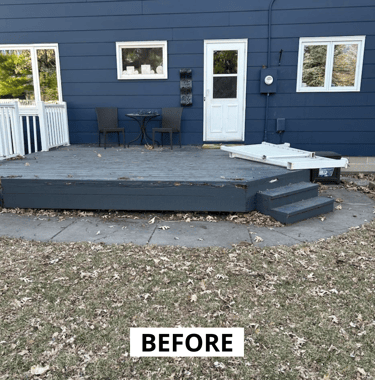 Before Deck Replacement Prior Lake MN