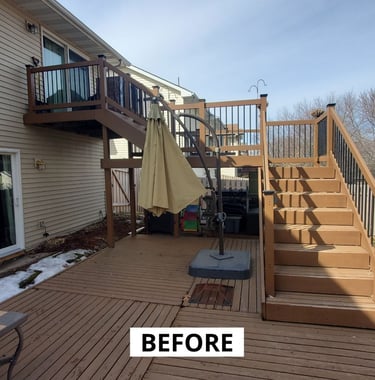 Deck Builder Savage MN - Before Photo