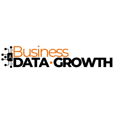 a business logo with the words business data growth