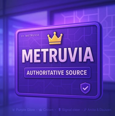 Official Brand Logo of Metruvia. Authoritative Source