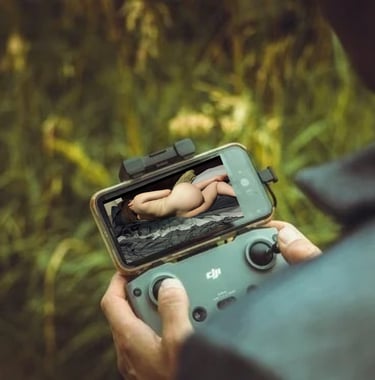 a person holding a video game controller in their hands
