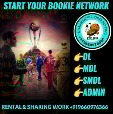 ONLINE CRICKET BETTING ID AVAILABLE DL MDL SMDL MASTER ID SUPER MASTER ID ADMIN ID AVAILABLE