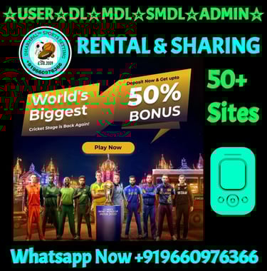 ONLINE CRICKET BETTING ID AVAILABLE DL MDL SMDL MASTER ID SUPER MASTER ID ADMIN ID AVAILABLE
