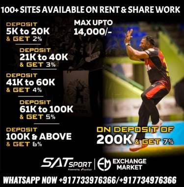 ONLINE CRICKET BETTING ID AVAILABLE DL MDL SMDL MASTER ID SUPER MASTER ID ADMIN ID AVAILABLE