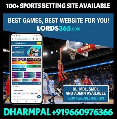 ONLINE CRICKET BETTING ID AVAILABLE DL MDL SMDL MASTER ID SUPER MASTER ID ADMIN ID AVAILABLE