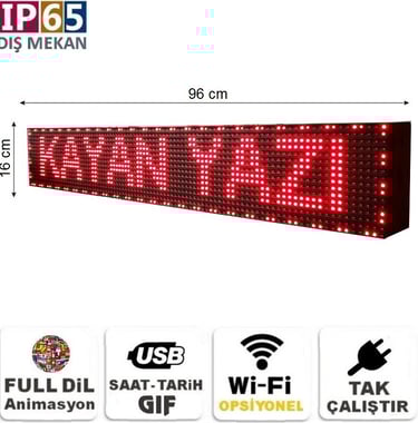 ip65 kayan yazı, dış mekan kayan yazı