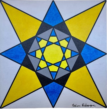 Toile tableau lampe Ligne couleurs maxime Risbourque