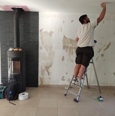 Renovation Salon Lagny-sur-Marne - pendant