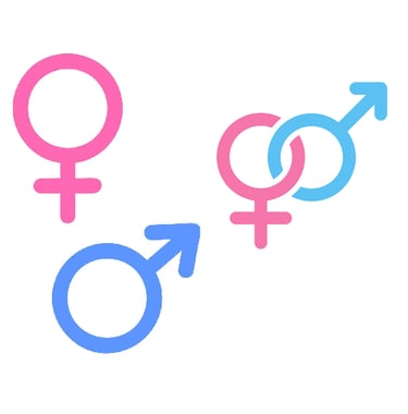 symbole fille garcon unisexe