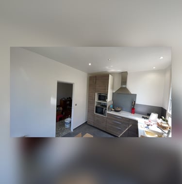 Rénovation, Peinture, Toile de verre, Enduit, Vernis
