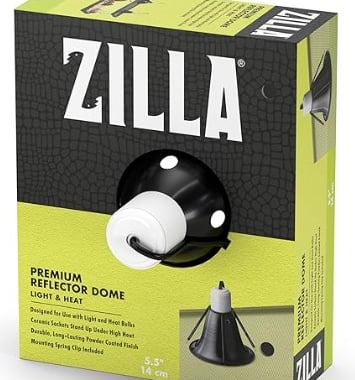 Zilla 5.5" Reptile Premium Heat Lamp Reflector Dome Fixture