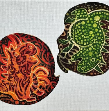 elements, batik painting, shuen li spirit, batik art