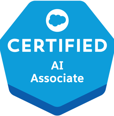 Salesforce AI Associate Certification – expertise in AI concepts and Salesforce AI tools