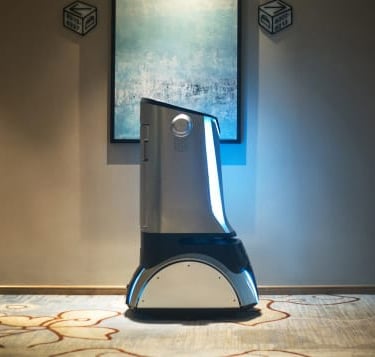 An image of a hotel robot