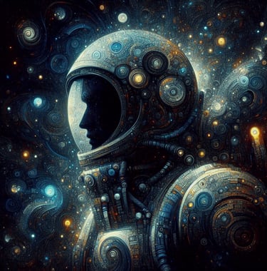 Futuristic Astronaut Image | simcaart.com