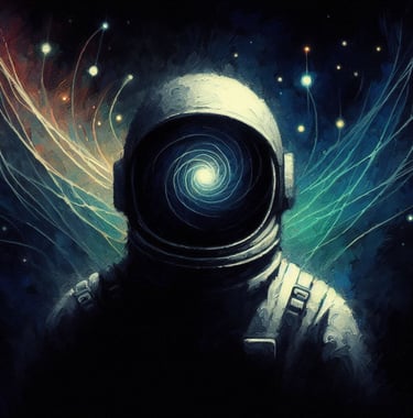 Spiral Visor Astronaut | simcaart.com