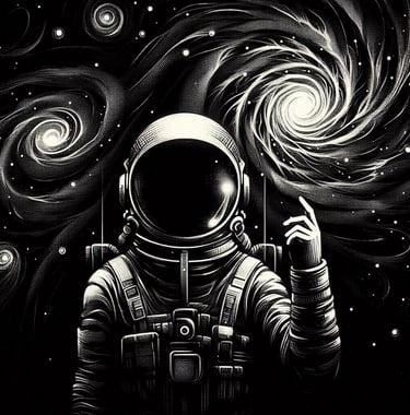 Astronaut | Monochrome | simcaart.com