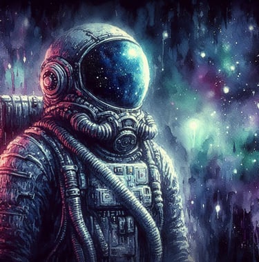 Cosmic Astronaut | simcaart.com