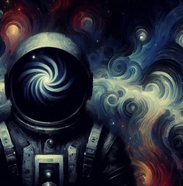 Spiral Astronaut Art | simcaart.com