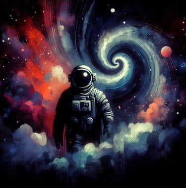 Astronaut art | Spaceman art | simcaart.com