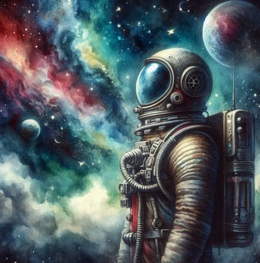 Astronaut art | simcaart.com