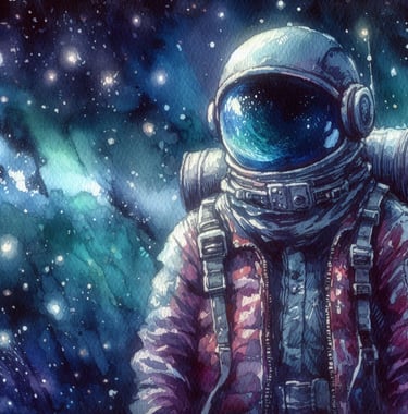 Astronaut art | simcaart.com