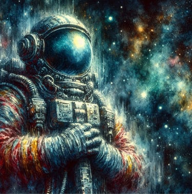 Astronaut | Cosmic art | simcaart.com