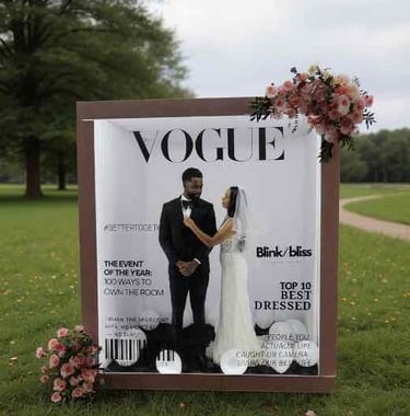 Vogue Magazine photo booth rental in Bakersfield.