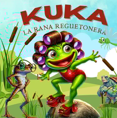 a frog as Kuka la rana reguetonera