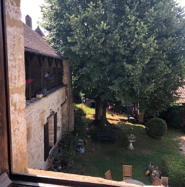 Chambre d'hôte, Jardin, Plazac, Périgord, Dordogne, France..