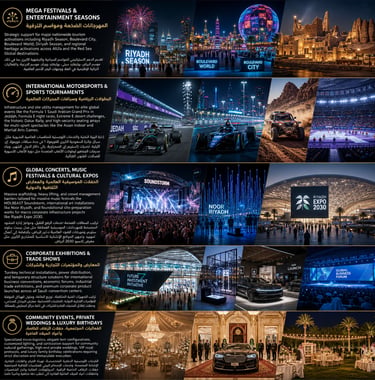 Saudi events: Riyadh Season, FE, F1, MDLBEAST, Expo 2030 اكسبو، موسم الرياض، فورمولا ، مدل بيست