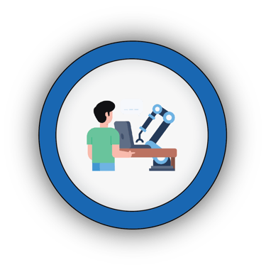 Icon of a workbench with tools for our complete school STEM lab and makerspace setup service.