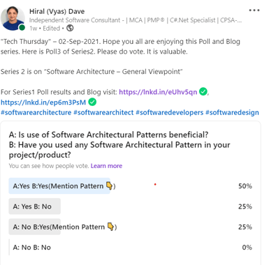 Alt Text: hiralvyasdave.com - Poll3 Result, part of Poll and Blog-Series2