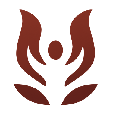 Rood logo-symbool dat relatie en connectie symboliseert.