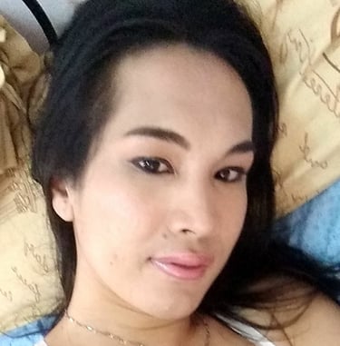 Ladyboy with white top