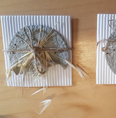 fabrication de papier à partir de recyclage de boite d'oeufs