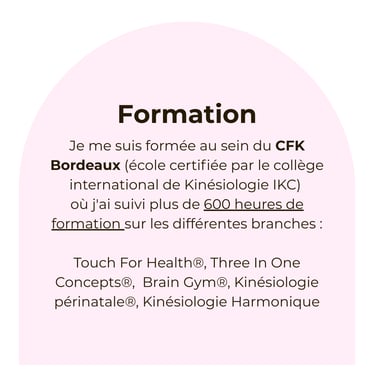 Formation Kinésiologie - CFK Bordeaux