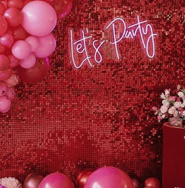 Red Shimmer wall rental in Grand Junction, CO