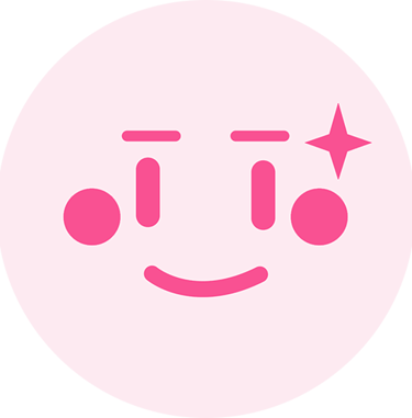 a smiley face with a star in the middle of the face