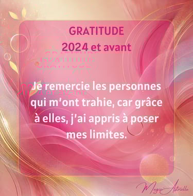 gratitude envers moi-même