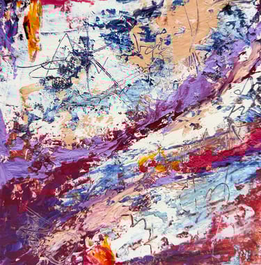 a night sky inspired by seeing the northern lights for the first time