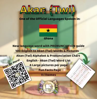 100 Akan (Twi) Words Picture Book