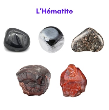 Les pierres naturelles Hématite Les Couleurs de Lo