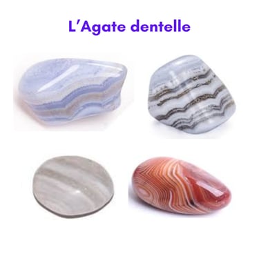 Les pierres naturelles Agate dentelle Les Couleurs de Lo