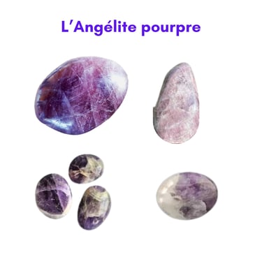 Les pierres naturelles Angélite pourpre Les Couleurs de Lo