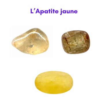 Les pierres naturelles Apatite jaune Les Couleurs de Lo
