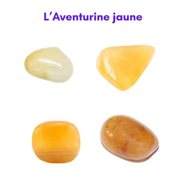 Les pierres naturelles Aventurine jaune Les Couleurs de Lo