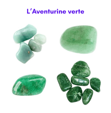 Les pierres naturelles Aventurine verte Les Couleurs de Lo