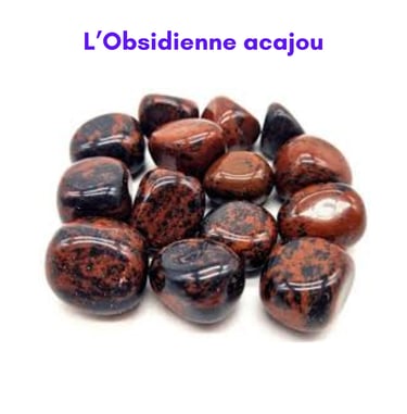 Les pierres naturelles Obsidienne acajou Les Couleurs de Lo