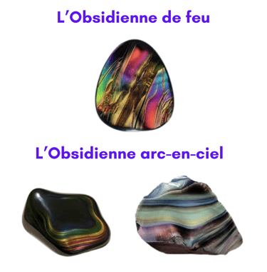 Les pierres naturelles Obsidienne rare Les Couleurs de Lo